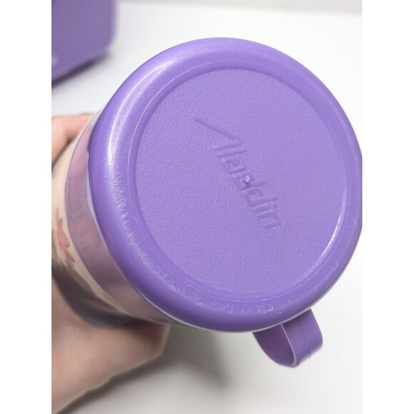 Disney Lion King Lunchbox & Thermos Set Aladdin Plastic Vintage USA 90s - Picture 9 of 15